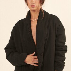 A Solid Woven Jacket